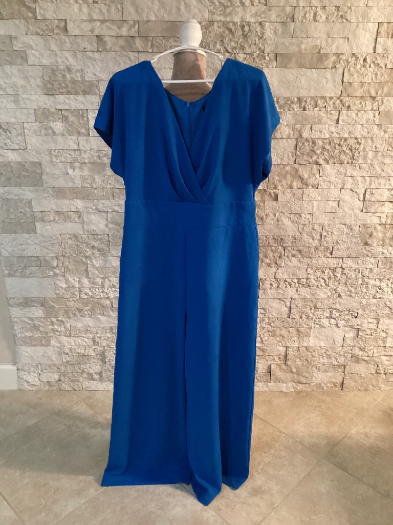 Alexia Admor Cobalt Blue Wide-Leg Jumpsuit (Nwt)